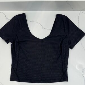 Lululemon Athletica Black Crop Top